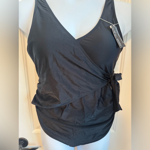 NWT Summer Mae Maternity One Piece Tie Front Bathing Swimsuit, Size Large - Picture 8 of 12